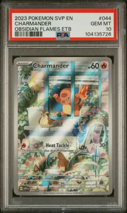 Charmander Obsidian Flames Pokemon Black Star Promo 044 NM PSA 10 - Image 1