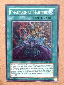 yugioh Phantasmal Martyrs SOI-EN041 Ultimate Rare Unlimited Edition near mint - Image 1