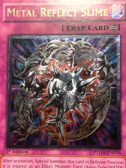 yugioh Metal Reflect Slime PTDN-EN094 1st Ed Ultimate Rare Near Mint - Image 3