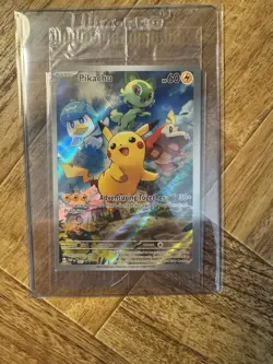 Pikachu Paldea Evolved ETB Promo Card #027 NM Condition Sealed - Image 1