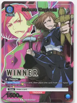 Nobara Kugisaki (Winner) FOIL Jujutsu Kaisen Union Arena Promotion Card LP - Image 1