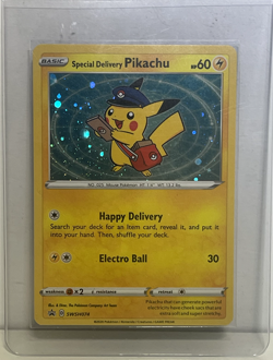 NEAR MINT Special Delivery Pikachu SWSH074 SWSH: Sword & Shield Promo Card Holo - Image 1