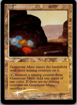 Gemstone Mine (Retro Frame) 395 Dominaria Remastered MTG Foil LP - Image 1