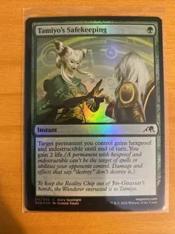 Tamiyo's Safekeeping (Foil) 211/302 MTG Kamigawa: Neon Dynasty NM Pack Fresh - Image 1