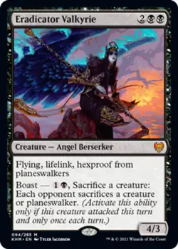 Mint/Near-Mint, French - 1 x MTG Eradicator Valkyrie Kaldheim - Image 1