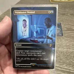 Wizards of the Coast Permission Denied 0017 Borderless Rare EN Instant - Image 1