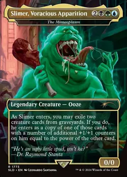 1x Slimer, Voracious Apparition - The Mimeoplasm - Rainbow Foil MTG - Secret Lai - Image 1