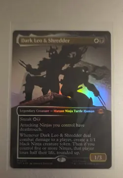 Dark Leo & Shredder (Borderless) Teenage Mutant Ninja Turtles Foil - Image 1