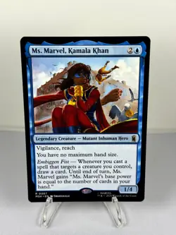 Ms. Marvel, Kamala Khan 67 Rare Marvel Magic: The Gathering Near Mint - Image 1