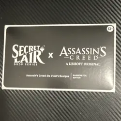 MTG Secret Lair x Assassin’s Creed Da Vinci’s Designs Rainbow Foil - Image 1