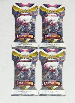 Pokemon TCG Sword and Shield Lost Origin Lot of 4 Sleeved Booster Packs 820650850691 - Image 2