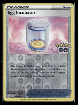 Egg Incubator 066/078 Uncommon Pokemon GO Pokemon Reverse Holo Near Mint - Image 1