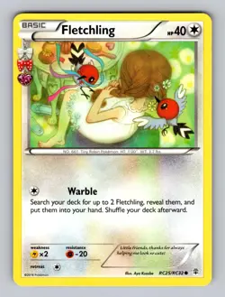 Fletchling RC25/RC32 Common Generations Pokemon Near Mint - Image 1
