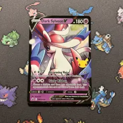 Dark Sylveon V SWSH134 NM -Celebrations Pokemon Card- Black Star Promo (3z) - Image 1