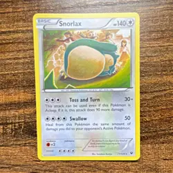 Snorlax 77/124 Fates Collide Regular Rare Basic 140 HP English Pokemon TCG - Image 1