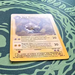Pokemon Dark Magneton 28/82 Team Rocket 2000 Rare HP/Dented - Image 2