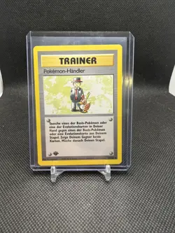 Pokemon TCG 1st Edition Pokemon-Handler Trader 77/102 Base - Image 1