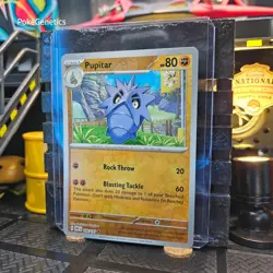 Pupitar Obsidian Flames Reverse Holo Pokemon TCG 106/197 Scarlet Violet Uncommon - Image 2