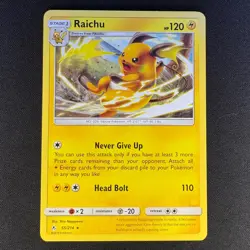 Raichu 55/214 Rare Unbroken Bonds Pokemon NM - Image 1
