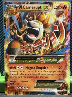 Pokemon TCG M Camerupt EX XY198 Black Star Promo Card NM - Image 1