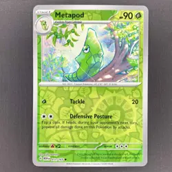 Metapod 011/165 Pokemon Scarlet Violet 151 Reverse Holo NM - Image 1