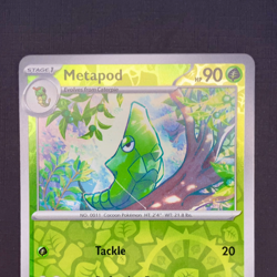 Metapod 011/165 Pokemon Scarlet Violet 151 Reverse Holo NM - Image 2