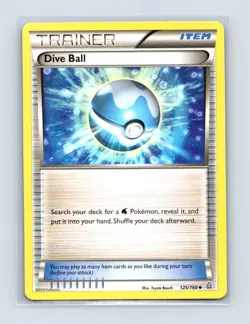 Dive Ball 125/160 Uncommon Primal Clash Pokemon Lightly Played - Image 1