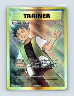 Brock's Grit 107/108 Ultra Rare Evolutions Pokemon Holo Lightly Played - Image 1
