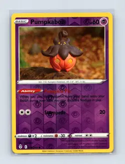 Pumpkaboo 076/203 Common Prize Pack Series Cards Pokemon Holo Lightly Played - Image 1