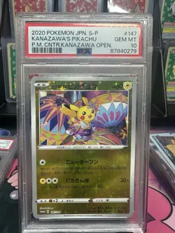 Kanazawa's Pikachu 147/S-P Kanazawa Open Pokemon Card Japanese 2020 PSA 10 - Image 1