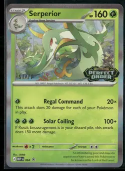 Serperior MEP 064 STAFF - Pokemon TCG Perfect Order 2026 Promo NM - Image 1