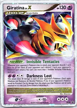 Giratina LV.X DP38 Holo Promo Diamond and Pearl Promos Pokemon Damaged - Image 1