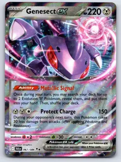 Genesect ex 067/086 Pokemon Black Bolt Holo NM/LP - Image 1