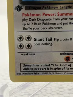 Pokemon TCG Team Rocket Set Dark Dragonite 22/82 Rare NON-HOLO 1st Edition NM - Image 5