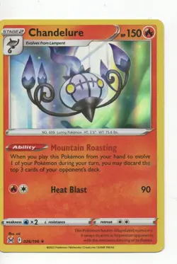 Chandelure Holo - 026/196 - Lost Origins Pokemon - Image 1