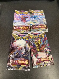 Pokemon Sword & Shield Lost Origin Booster Packs Lot of 4 Sealed - Image 1