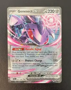 Genesect ex 067/086 Holo Double Rare Black Bolt Pokemon Near Mint - Image 1