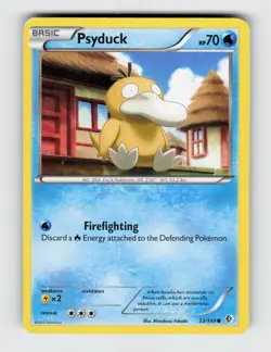 Psyduck 33/149 Common Boundaries Crossed Pokemon 2012 Moderately Played - Image 1