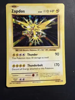 Pokemon Card Zapdos Holo Rare XY - Evolutions 42/108 - Image 1