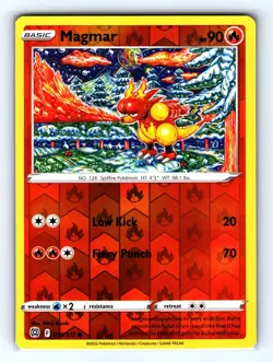Magmar 019/172 Common Brilliant Stars Pokemon Reverse Holo Near Mint - Image 1