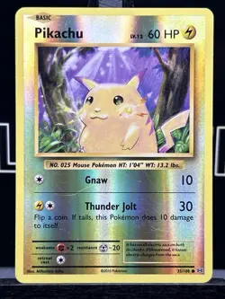 PIKACHU - 35/108 - Evolutions - Reverse Holo - Pokemon Card - 2016 LP - Image 3