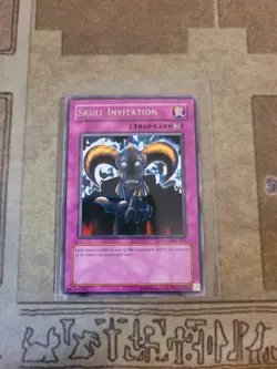 YUGIOH SKULL INVITATION PSV-056 RARE UNLIMITED ED NM 1996 - Image 1