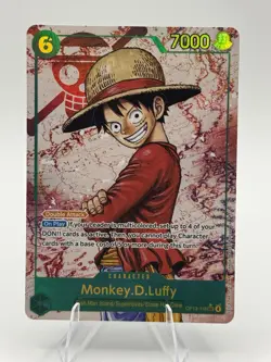Monkey D Luffy OP13-118 SEC RED Alt Art One Piece Carrying On His Will English - Image 1