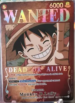 One Piece Monkey.D.Luffy SP Wanted ST01-012 Near Mint - Image 1