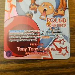 Round 1 Tony Tony Chopper English One Piece Promo OP09-068 Ships FAST - Image 3