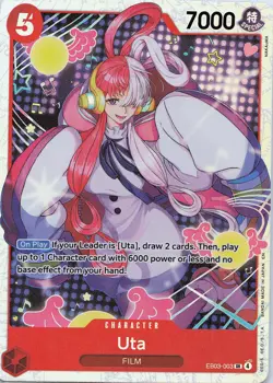 ONE PIECE Uta (003) #EB03-003 Foil Extra Booster: One Piece Heroines Edition NM - Image 1