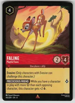 Faline - Playful Fawn Rare Reign of Jafar 145/204 Disney Lorcana NM - Image 1
