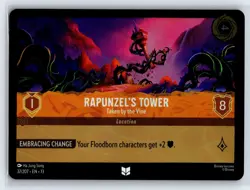 #37 Rapunzel's Tower - Taken by the Vine - COLD FOIL Lorcana Attack of the Vine - Image 1
