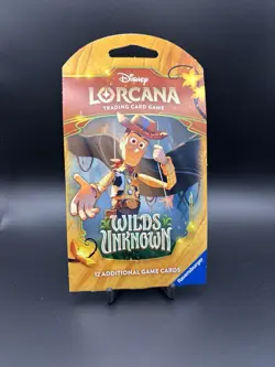 Disney Lorcana Wilds Unknown Sleeved Booster Pack Woody Artwork - NEW SEALED - Image 1