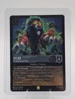 Disney Lorcana Scar Created by the Vine Enchanted Cold Foil Holo 194/207 - Image 1